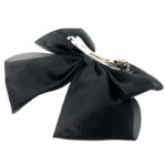 گیره فرانسوی پاپیون مشکی مروارید دار 00808127