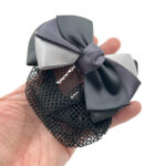 گیره فرانسوی خاکستری توردار 00808129