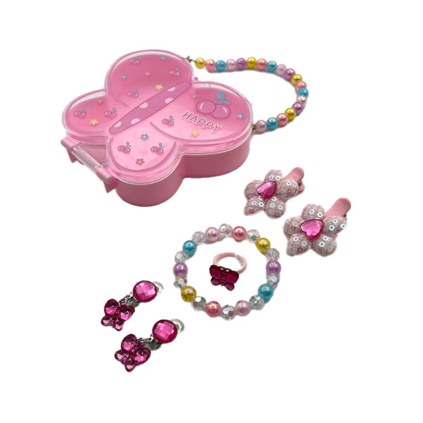 ست اکسسوری جعبه ای کودک طرح پروانه 01001281P