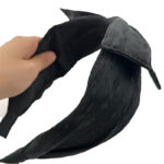 تل پارچه ای مشکی طرح دار 00303089