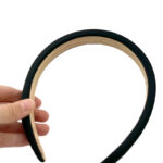 تل ابری ساتن مشکی باریک 00303132