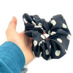 کش پارچه ای مشکی خال سفید 00404051