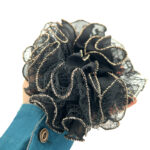 کش پارچه ای توری حاشیه طلایی 00404112