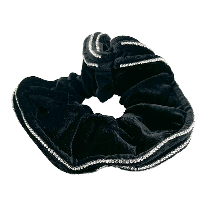 کش پار چه ای مخمل نگین دار 00404129 کش پار چه ای مخمل نگین دار 00404129