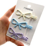 گیره انبری پاپیون رنگی خالدار 00606350