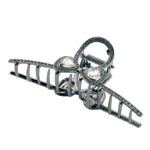 کلیپس فلزی زایا پاپیون نگین سیاه 00707014