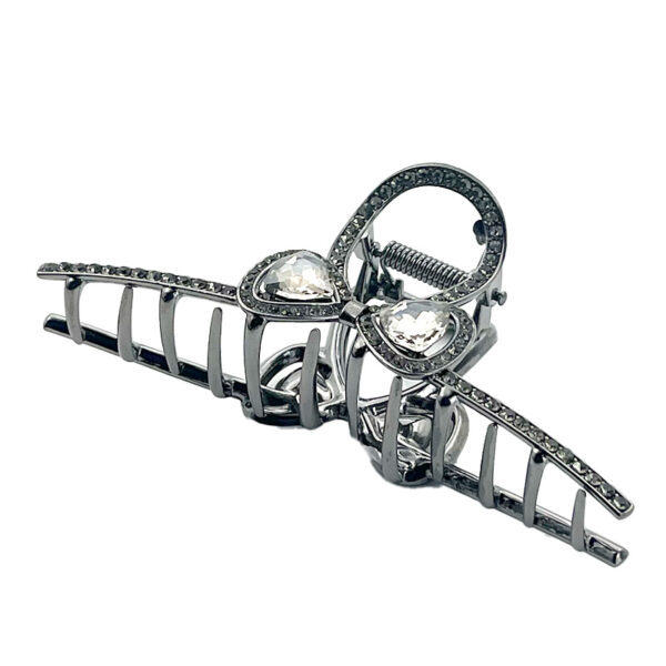 کلیپس فلزی زایا پاپیون نگین سیاه 00707014