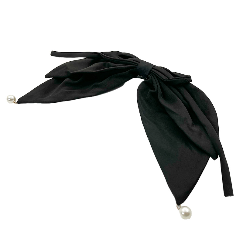 گیره فرانسوی پاپیون مشکی مروارید دار 00808062