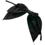 گیره فرانسوی پاپیون مشکی مروارید دار 00808062