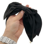 گیره فرانسوی پاپیون مشکی مروارید دار 00808062