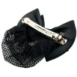 گیره فرانسوی پاپیون ساتن تور دار 00808130