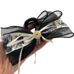 کلیپس پارچه ای پاپیون طرح دار 01101005