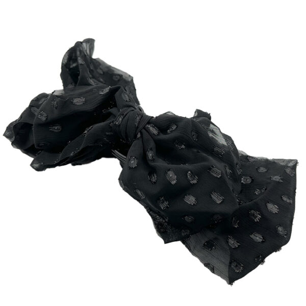 کلیپس آویزدار حریر مشکی 01101001