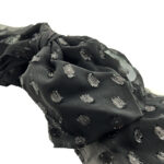 کلیپس آویزدار حریر مشکی 01101001