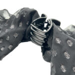 کلیپس آویزدار حریر مشکی 01101001