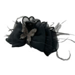 کلیپس پارچه ای مشکی توردار 01101004