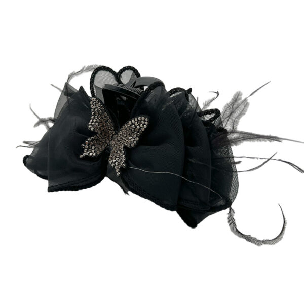 کلیپس پارچه ای مشکی توردار 01101004