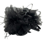 کلیپس گل خالدار نقره ای 01101017