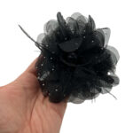 کلیپس گل خالدار نقره ای 01101017