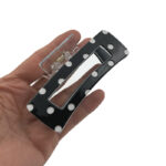 کلیپس صندوقی مشکی خالدار سفید 00202126