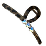 کلیپس بزرگ پلنگی نگین قلبی 00202147